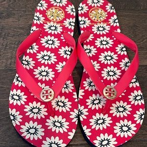 Authentic Tory Burch Flip Flops For Women. Size 9.